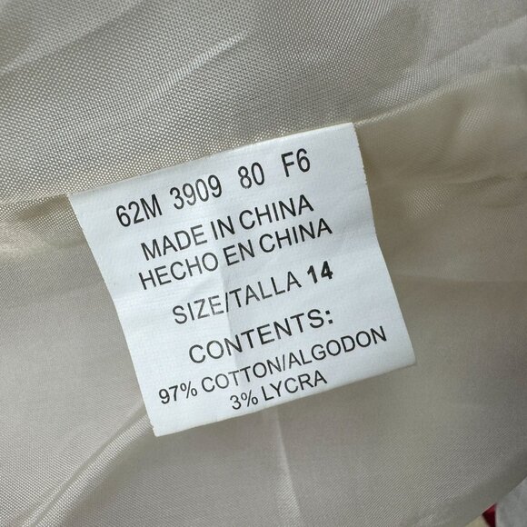 Bern & Mort Women’s 14 Coral Reef Animal Print Blazer Jacket Button Front - Picture 5 of 9